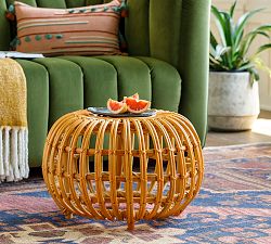 Riley Round Rattan Accent Table