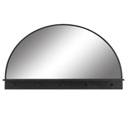 Darrian Arch Wall Mirror With Hooks