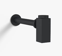 Modern Square Sink Drain 1-1/4&rdquo; P-Trap