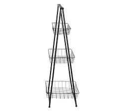 3-Tier A-Frame Wire Basket Shelf