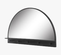 Darrian Arch Wall Mirror With Hooks