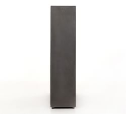 Geometric Coated Gunmetal Firewood Holder