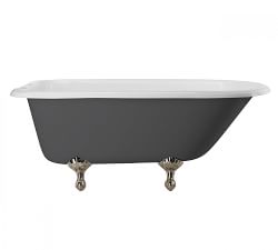 Salavina  60&quot; Clawfoot Painted Bathtub