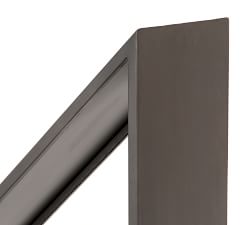 Geometric Coated Gunmetal Firewood Holder