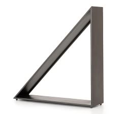 Geometric Coated Gunmetal Firewood Holder