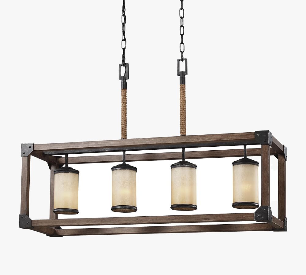 Newton 4-Light Hand-Blown Glass Chandelier (36&quot;)