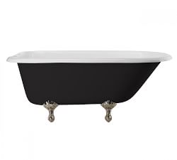 Salavina  60&quot; Clawfoot Painted Bathtub