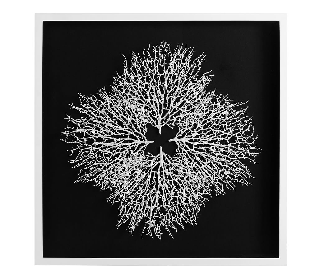 Coral Shadow Box Art