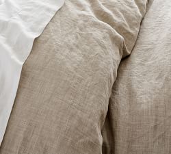 Belgian Linen Duvet Cover & Shams Made with Libeco&#8482; Linen