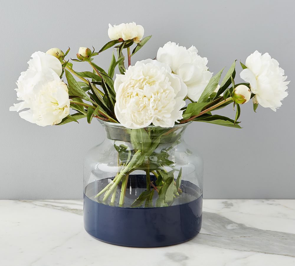 Color Block Glass Mason Jar Vase Collection