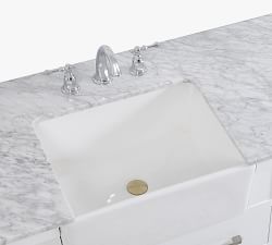 Adalina 72&quot; Marble Top Double Sink Vanity