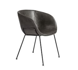 Lee Faux Leather Dining Armchair, Set of 2
