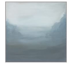 Coastline Mist Framed Canvas Prints