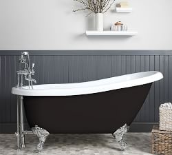 Cerrillos 67&quot; Clawfoot Painted Bathtub