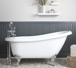 Cerrillos 67&quot; Clawfoot Painted Bathtub