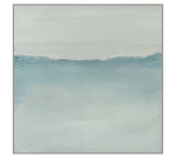 Coastline Mist Framed Canvas Prints