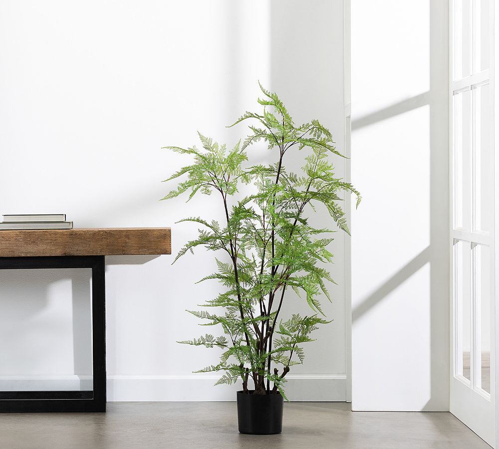 Faux Potted Fern Tree