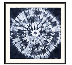 Shibori Circle Framed Print