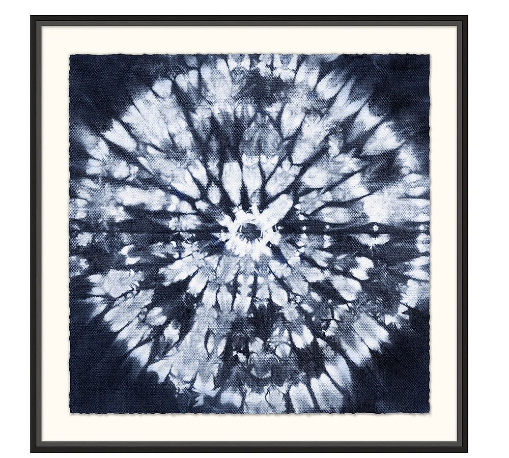 Shibori Circle Framed Print
