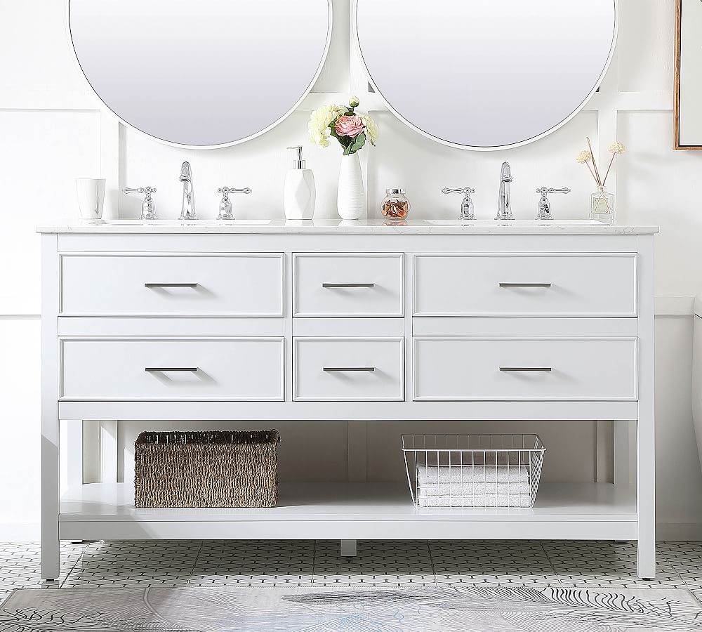 Sinclaire 60-72&quot; Double Sink Vanity