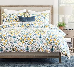 Capri Lemon Tree Percale Duvet Cover &amp; Shams