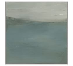 Coastline Mist Framed Canvas Prints
