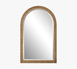 Nantucket Rattan Arched Wall Mirror