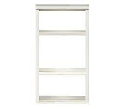 OPEN BOX: Logan Hutch with Open Shelving, Alabaster, 24&quot; Wide