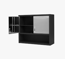 Stainless Steel Wall Cabinet with Open Shelf