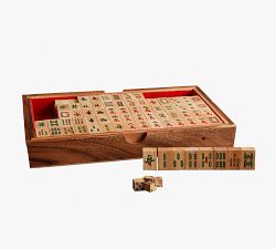Handcrafted Wooden Mahjong Game