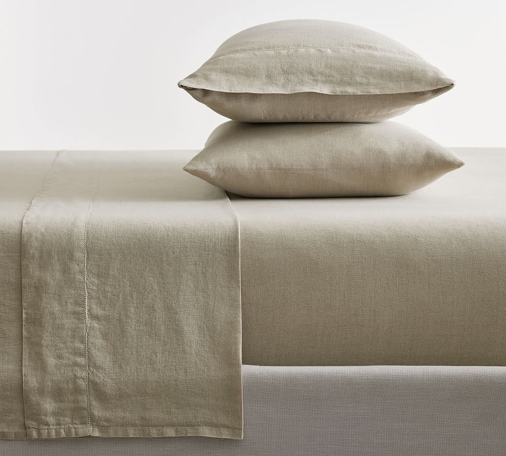Belgian Flax Linen Sheet Set - Dark Flax/King