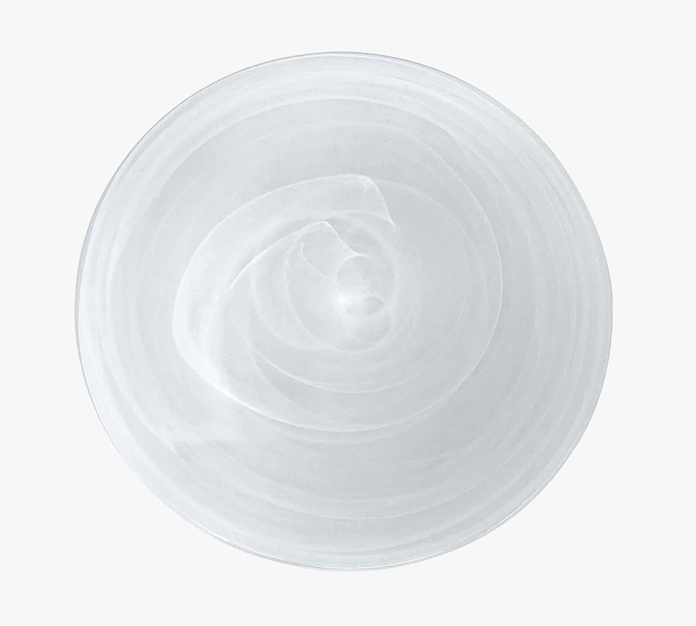 Alabaster Glass Dinner Plates - Set of 4
