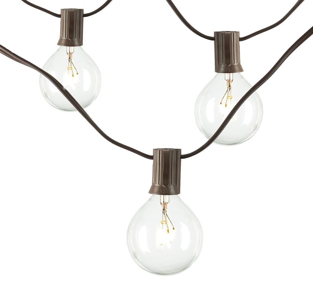 Warm White Outdoor LED Globe String Lights, 20 Count