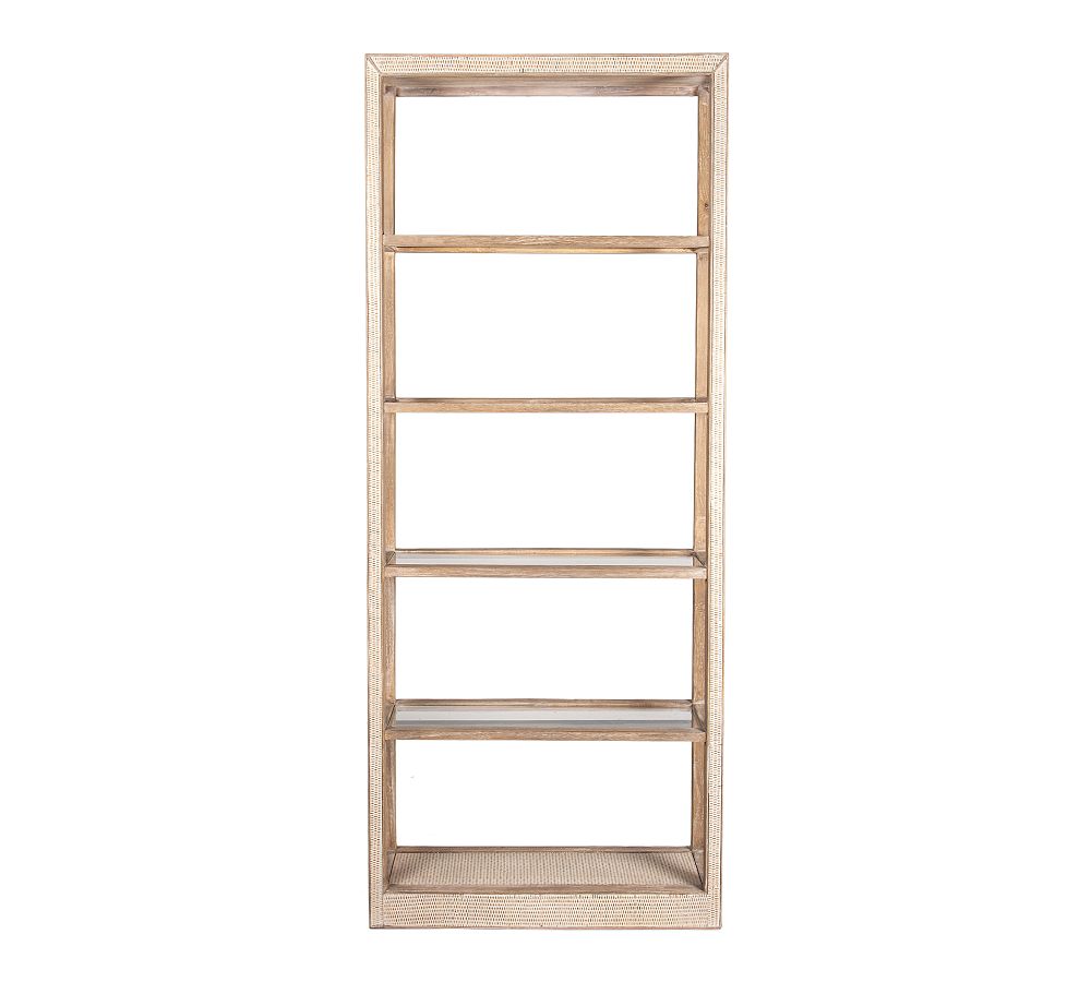 Burnaby Rattan Etagere Bookcase
