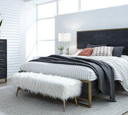 Nome Faux Fur Bench