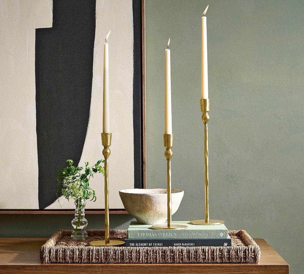 Poconos Hammered Taper Candleholders