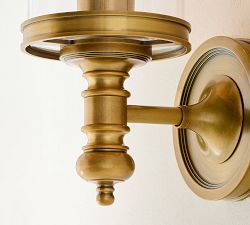 Elizabeth Glass Cylinder Sconce (14&quot;)