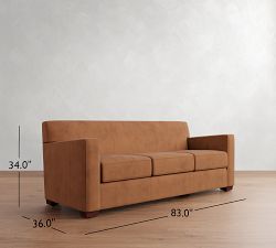 Ashby Leather Sleeper Sofa (83&quot;)