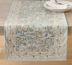 Brooke Block Print Cotton Table Runner