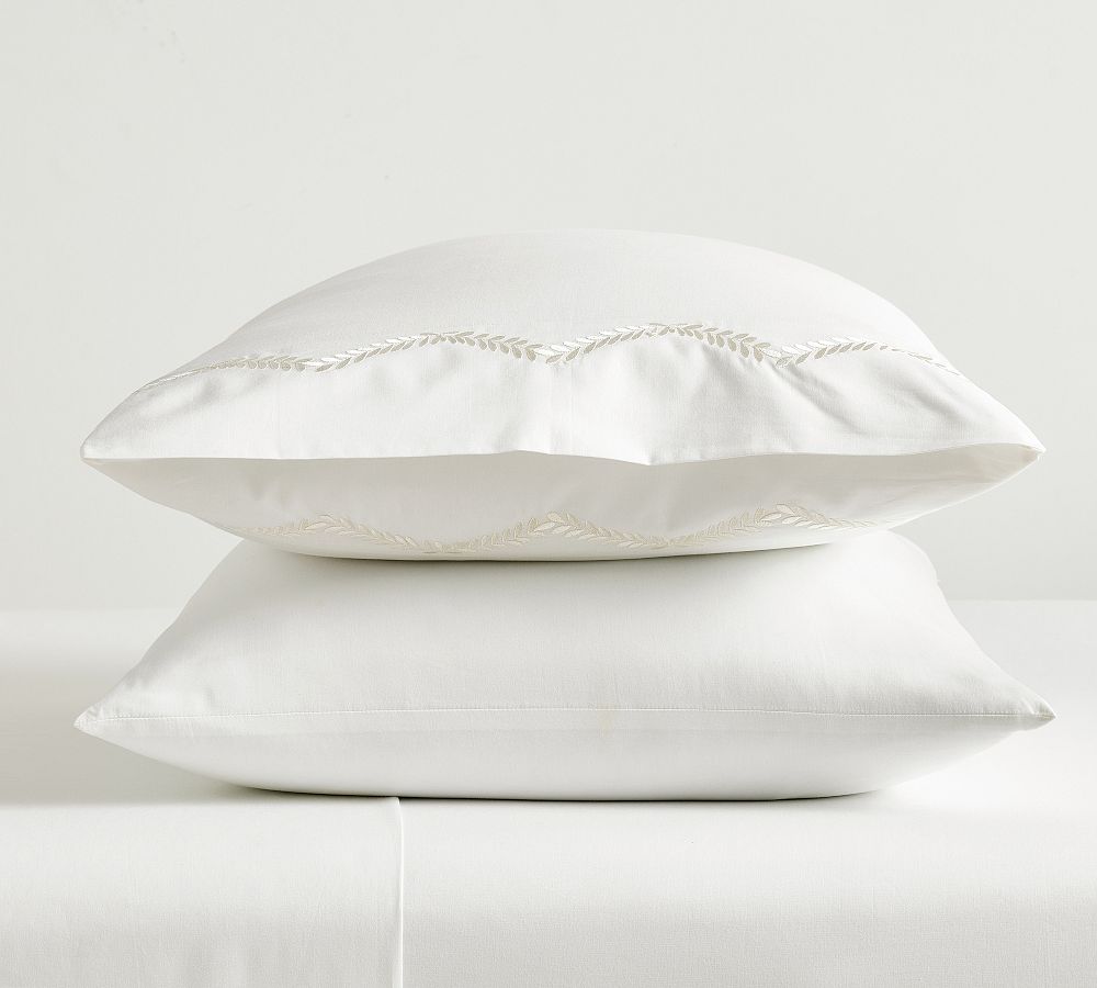 Monique Lhuillier Allegra Embroidered Pillowcases - Set of 2