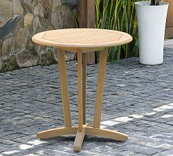 Val Teak Round Outdoor Bistro Table (27&quot;)