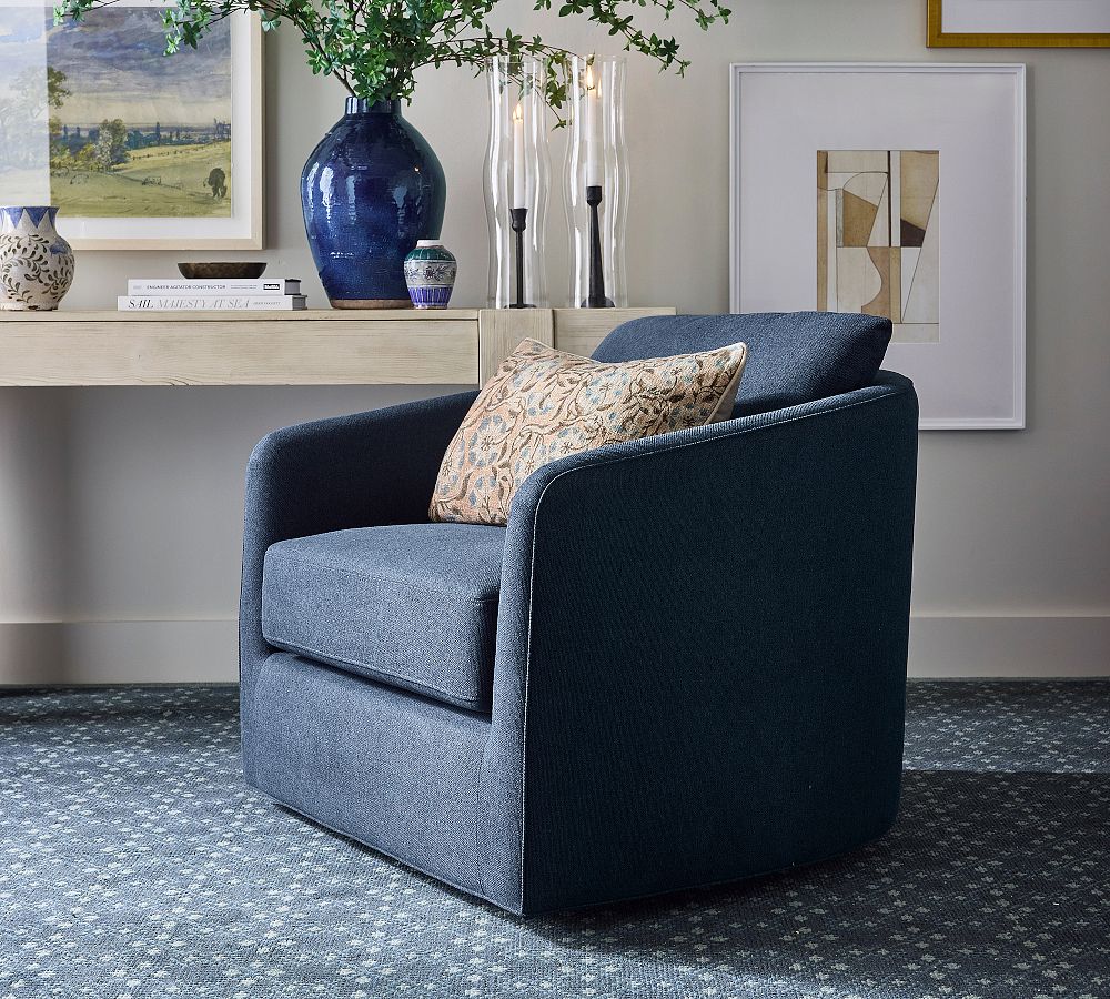 Remmy Swivel Chair | Pottery Barn