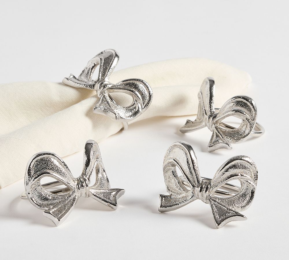 Monique Lhuillier Clara Bow Napkin Rings - Set of 4