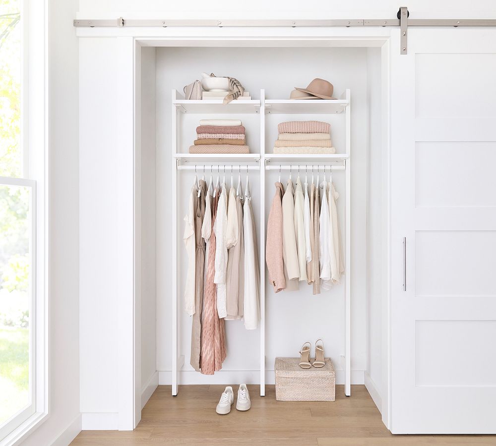 Essential&#160;Reach-In&#160;Closet by Hold Everything, 4' Long Hanging System&#8203;