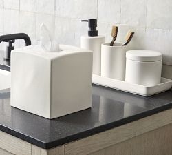 Mason Glazed Stoneware Bathroom Accessories