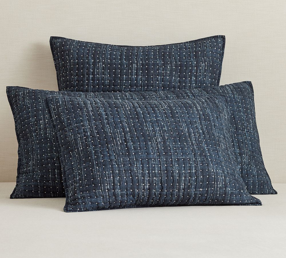 Arlo Cross Stitch Quilted Sham