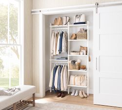 Essential Reach-In Closet by Hold Everything, 4' Hanging System with Shelves&#8203;