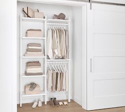 Essential Reach-In Closet by Hold Everything, 4' Hanging System with Shelves&#8203;