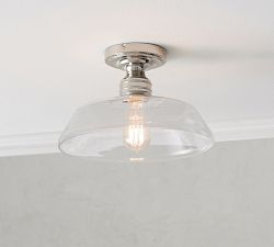 Farmhouse Glass Flush Mount (13&quot;)