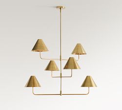 Monroe Mobile Tumbled Brass Shade, Set of 2 (10&quot;)
